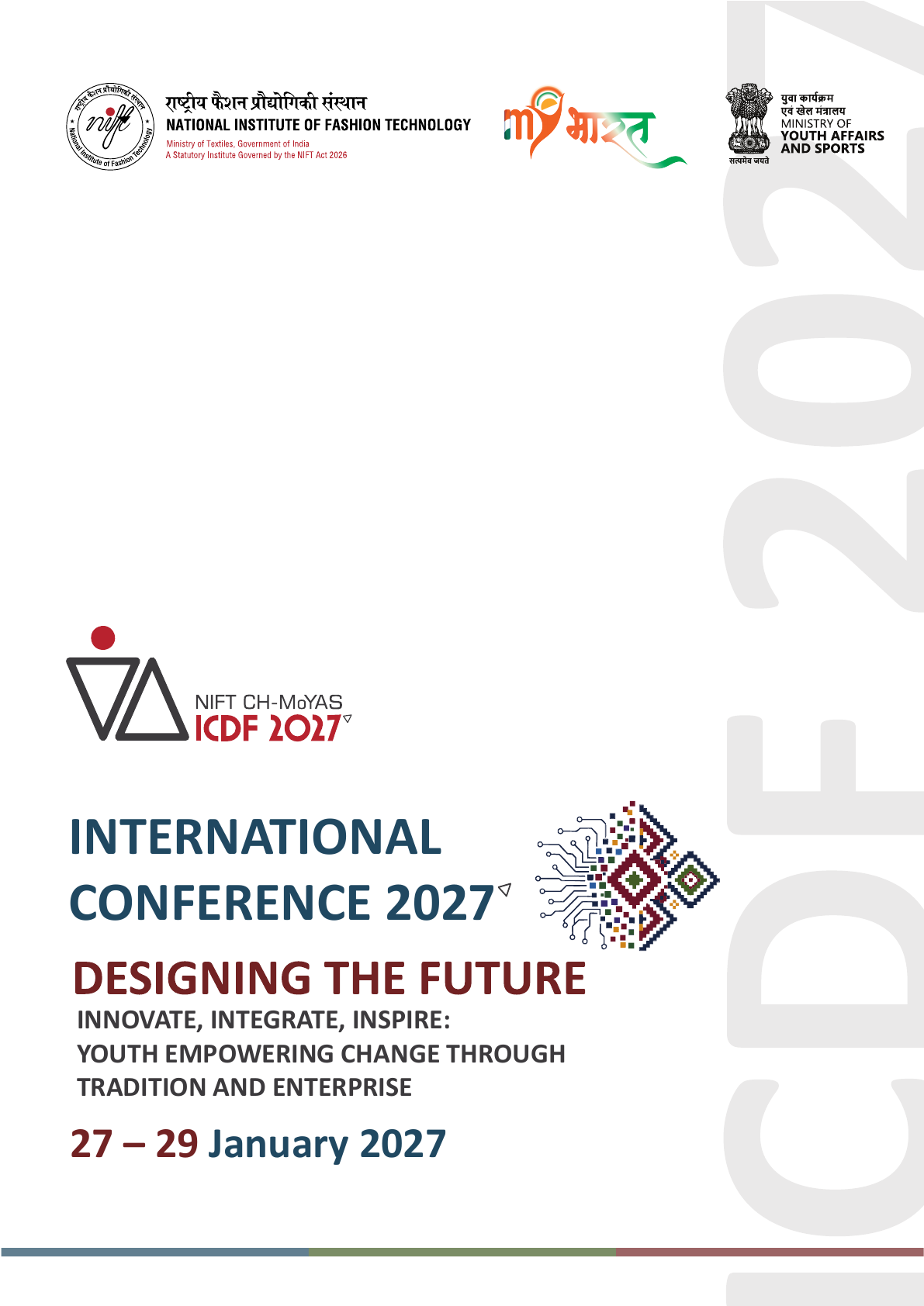 ICDF 2027 announcement brochure cover